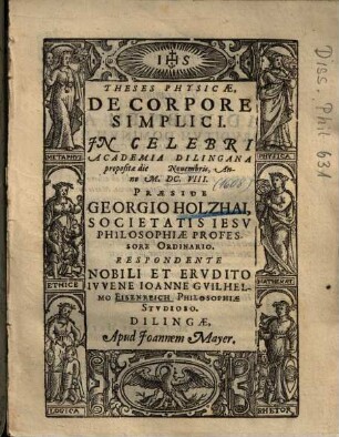 Theses Physicae, De Corpore Simplici