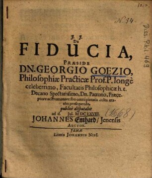 De Fiducia