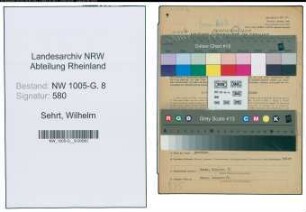 Entnazifizierung Wilhelm Sehrt , geb. 27.03.1898 (Ingenieur)
