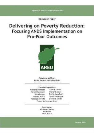 Delivering on poverty reduction : focusing ANDS implementation on pro-poor outcomes