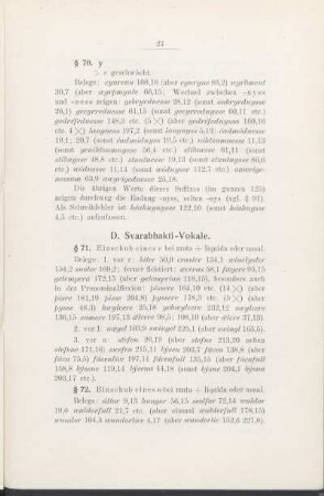 D. Svarabhakti-Vokale.