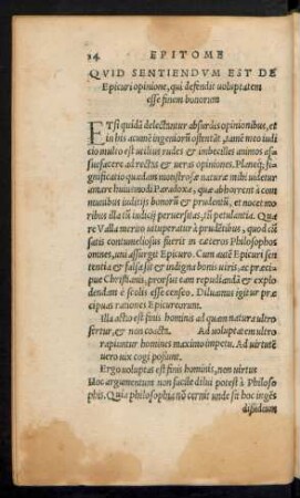 Quid Sentiendum Est De Epicuri opinione, qui defendit voluptatem esse finem bonorum