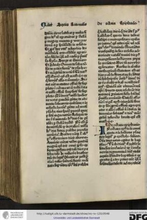 De octava epiphanie.