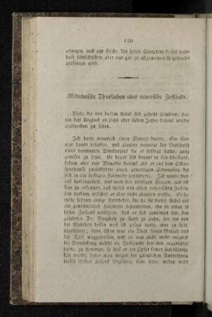 Medicinische Thatsachen über venerische Zustände