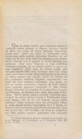 De locis Plutarchi ad artem spectantibus