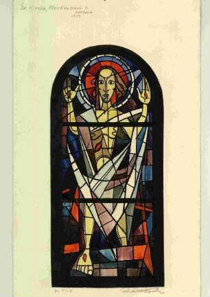 Entwurf für ein Glasfenster in der Evangelischen Kirche in Merkenbach