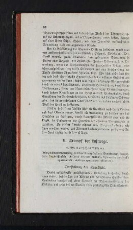 H. Krampf der Luftwege.