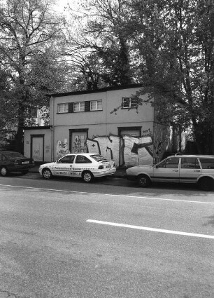Trafohaus (Trafohaus); Hanau, Vor der Kinzigbrücke
