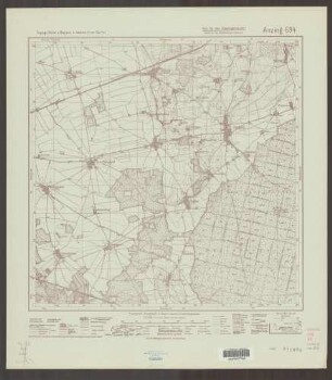 694 Anzing ; Topographische Karte von Bayern 1:25.000 [Positionsblätter]