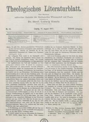 314-317 [Rezension] Walther, Wilhelm, Luthers deutsche Bibel
