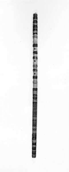 open longitudinal flute with finger holes