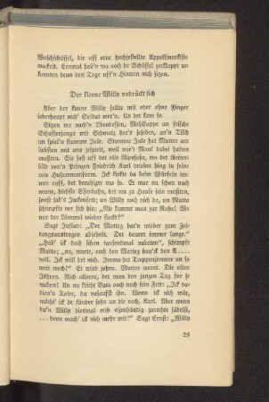 Der kleene Willy vadrückt sich