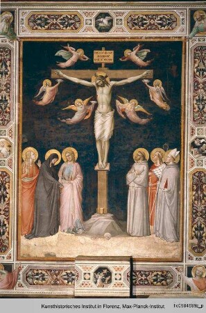 Kreuzigung Christi mit Heiligen