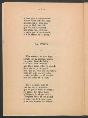 II. - La lucha