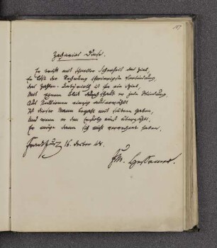 Friedrich Maximilian Hessemer. – Frankfurt am Main, 16.12.1848