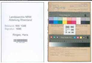 Entnazifizierung Hans Ringes , geb. 02.02.1907 (Oberarzt)