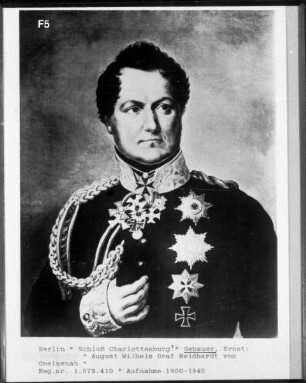 August Wilhelm Graf Neidhardt von Gneisenau