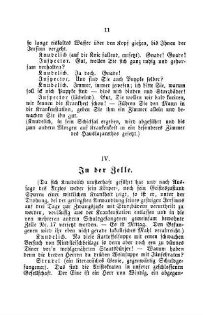 IV. In der Zelle