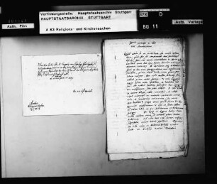 Schreiben des Petri Pauli Vergerius an Herzog Christoph zu Württemberg.