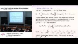 Log-gases on a quadratic lattice via discrete loop equations