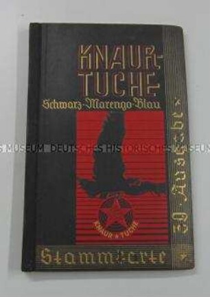 Stoffmusterbuch vom Tuchhaus Paul Knaur, mit Preisliste
