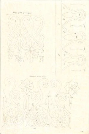 Gärtner, Friedrich von; Athen (Griechenland); Königliche Residenz (Athener Schloss) - Plafond (Details)