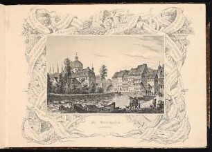 Der Nonnengraben in Bamberg. - Bamberg; Nonnengraben (Regnitz, Fluss)