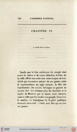 IV. La frise de la cella