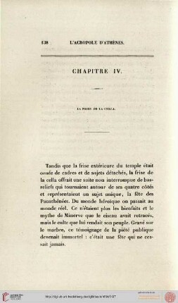 IV. La frise de la cella