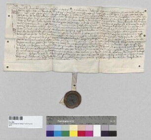 Jakob Königsbaum, gesessen in der Hofmark Hankofen, verkauft an das Kloster Seligenthal sein Söldenhaus, das Leibrecht auf der Hofstätte, auf der das Söldenhaus steht, und zwei Äcker, alles gelegen in der Hofmark Hankofen. S: Ulrich Blanck (Planngk), Hofmeister zu Seligenthal