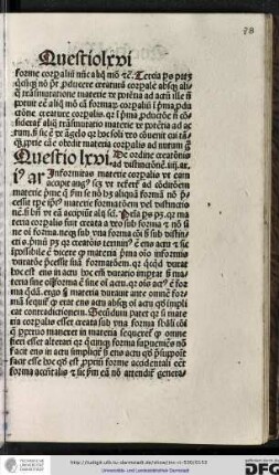 Questio lxvi de ordine creationis ad distinctionem, iiii articulos.