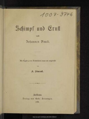 Schimpf und Ernst