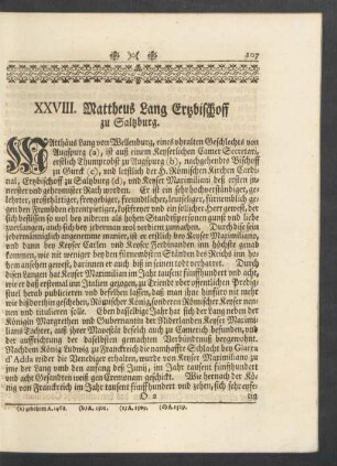 XXVIII. Mattheus Lang Ertzbischoff zu Saltzburg