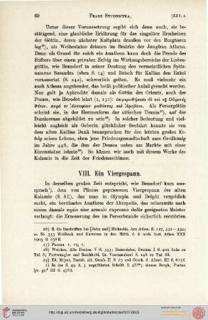 VIII. Ein Viergespann