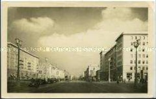 Die Stalinallee in Berlin