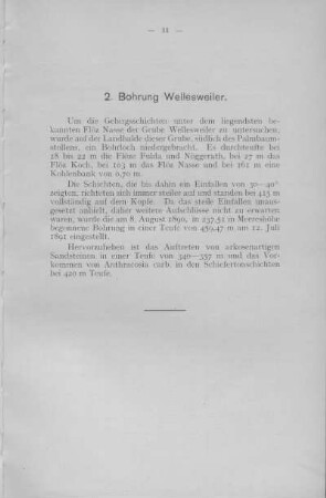 2. Bohrung Wellesweiler.