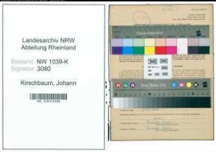 Entnazifizierung Johann Kirschbaum , geb. 15.11.1894 (Arbeiter)