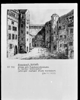 8. Seite: Schloß Eisenbach, Schloßhof