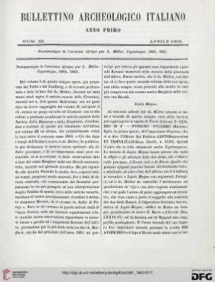 Heft 22 (April 1862)