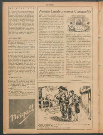 Nuestro cuento semanal comprimido
