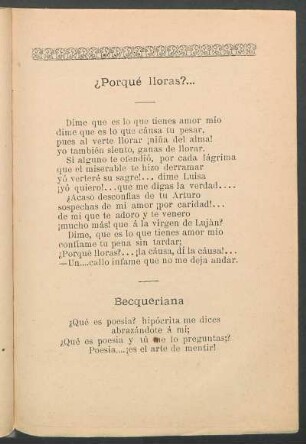 ¿Porqué lloras?...