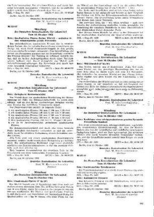 Mitteilung des Deutschen Zentralinstituts für Lehrmittel : 122/63 vom 10. Oktober 1963 ; [Mitteilungen]