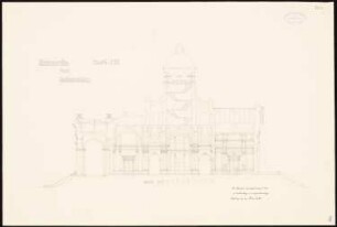 Kaiserpavillon für eine Weltausstellung: Querschnitt 1:100