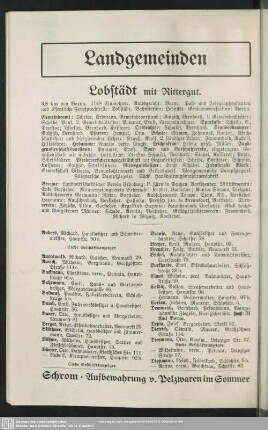 Lobstädt mit Rittergut