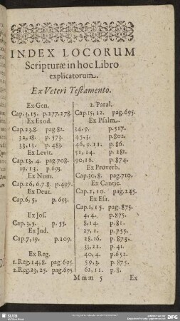 Index Locorum Scripturae in hoc Libro explicatorum