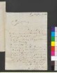 Brief von Fleischer, Gerhard an Goethe, Johann Wolfgang von