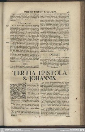 Tertia Epistola S. Johannis