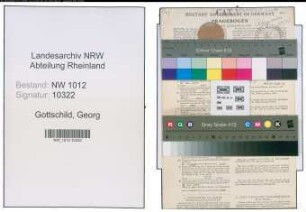 Entnazifizierung Georg Gottschild , geb. 13.04.1907 (Laborant)