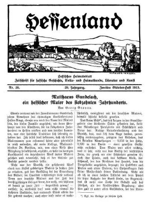 Nr. 20, Zweites Oktober-Heft 1915