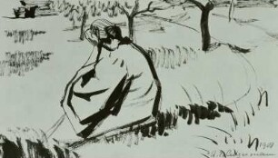 Frau im Garten